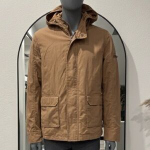 21men Tan Hooded Jacket